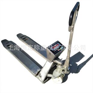 电子叉车秤托盘搬运车带打印液压称重叉车手动地牛托盘秤