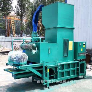 牵引式秸秆粉碎打包机麦糠稻壳打包套袋机甘蔗叶苜蓿草压块机