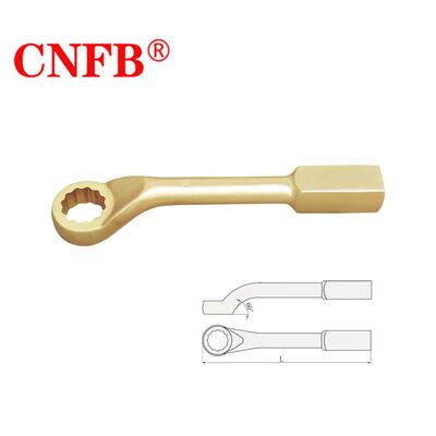 天津桥防CNFB安全防爆工具防爆板手防爆美式敲击梅花扳手T8163A