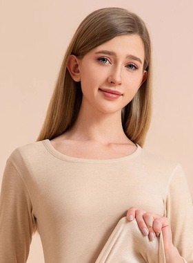 SNOW FLYING/雪中飞男女情侣保暖套装2025秋冬羊绒蚕丝双面磨毛F2