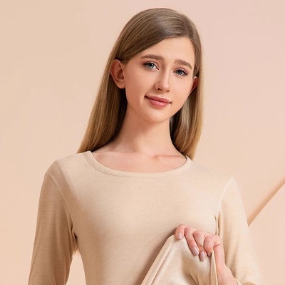 SNOW FLYING/雪中飞男女情侣保暖套装2025秋冬羊绒蚕丝双面磨毛F2