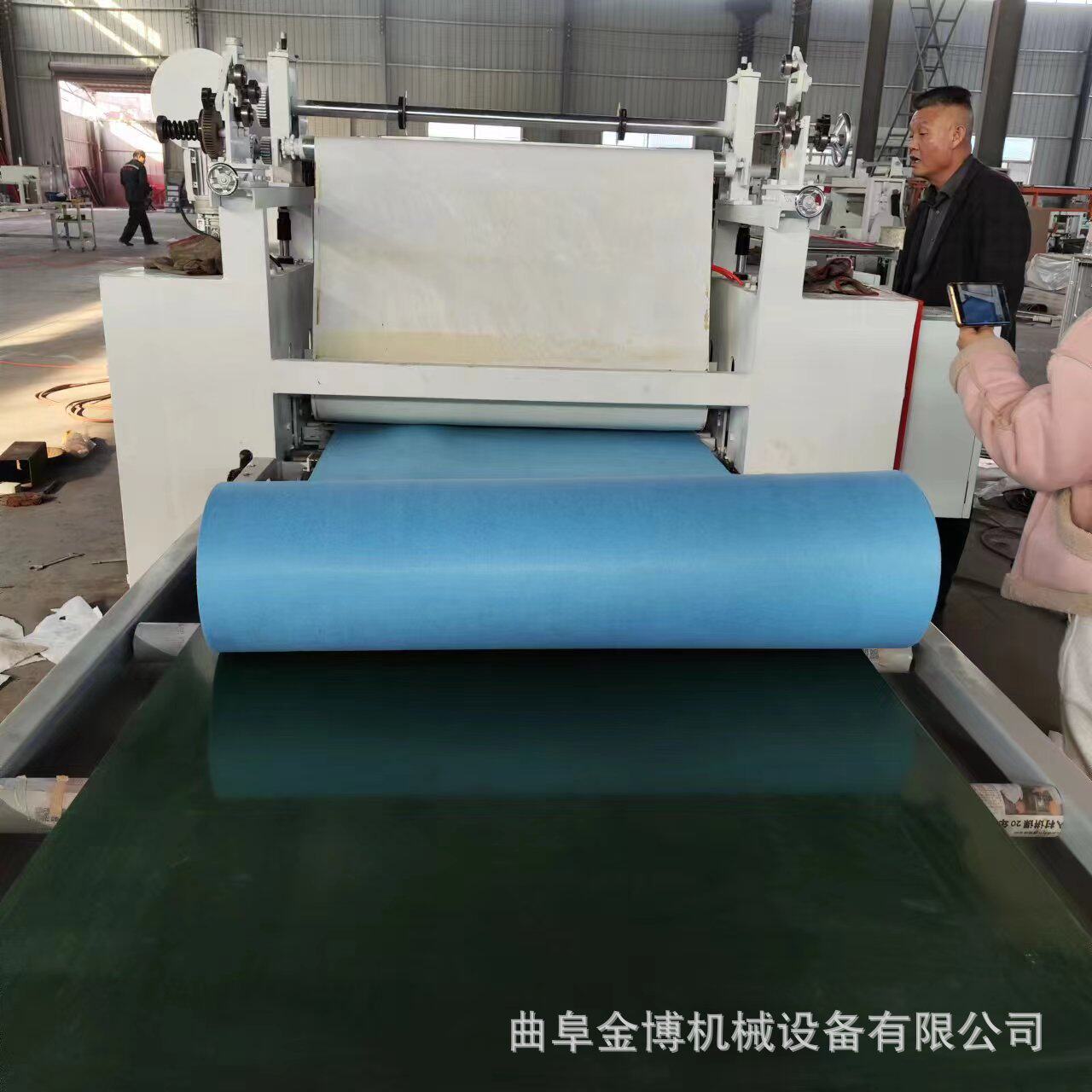 地毯防滑垫纤聚酯纤维毛毡布复合机橡塑板EVA泡棉离型纸贴合机