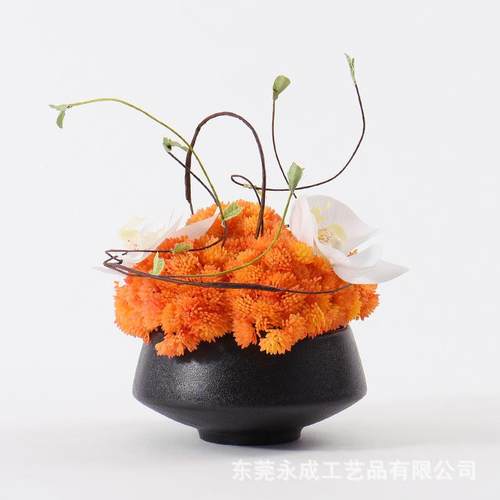 假花仿真花摆件客厅样板房茶几前台绿植中式花艺摆设盆栽桌花摆花