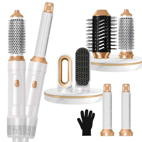 新款热风梳多功能负离子吹风梳自动吸发卷发器直发吹风梳