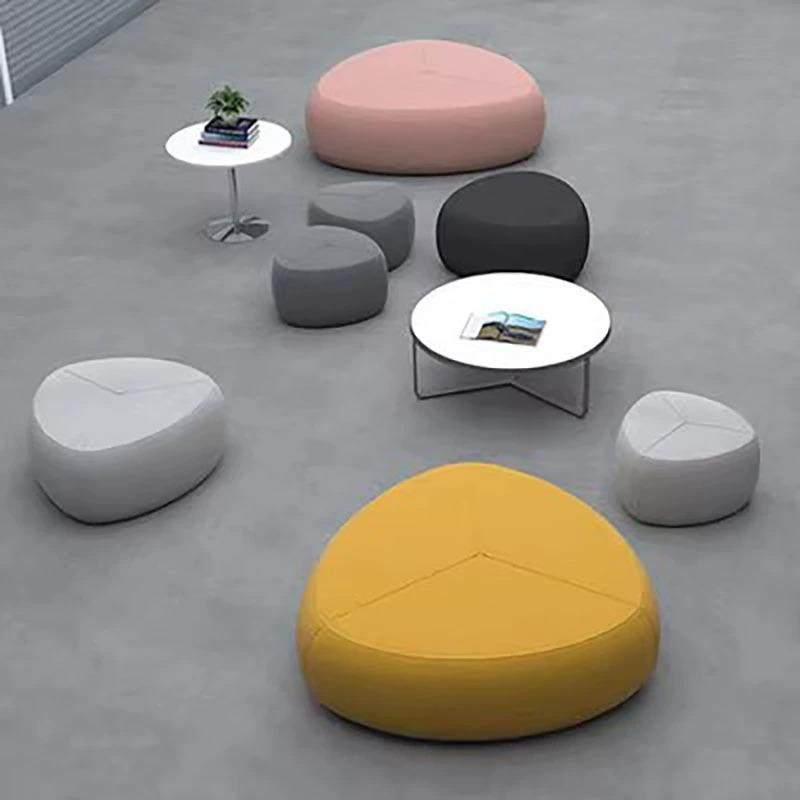 鹅卵石绒布沙发凳创意办公休闲区接待洽谈幼儿园培训机构墩子凳子,节庆用品/礼品,新娘配件,淘宝优惠券,粉丝福利购,淘宝优惠卷