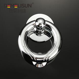 门敲大门配件敲门环轻奢锌合金家具时尚五金敲门器防盗大门敲门环
