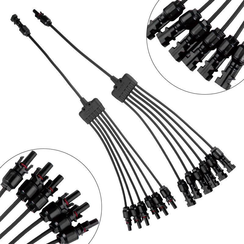 光伏线接头6转1线束连接器太阳能电池板电缆并线7通接线转接头,节庆用品/礼品,新娘配件,淘宝优惠券,粉丝福利购,淘宝优惠卷