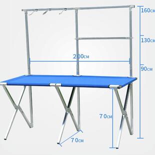 摆地摊折叠组合货架挂衣服展示架多功能夜市加厚可移动便携桌架子