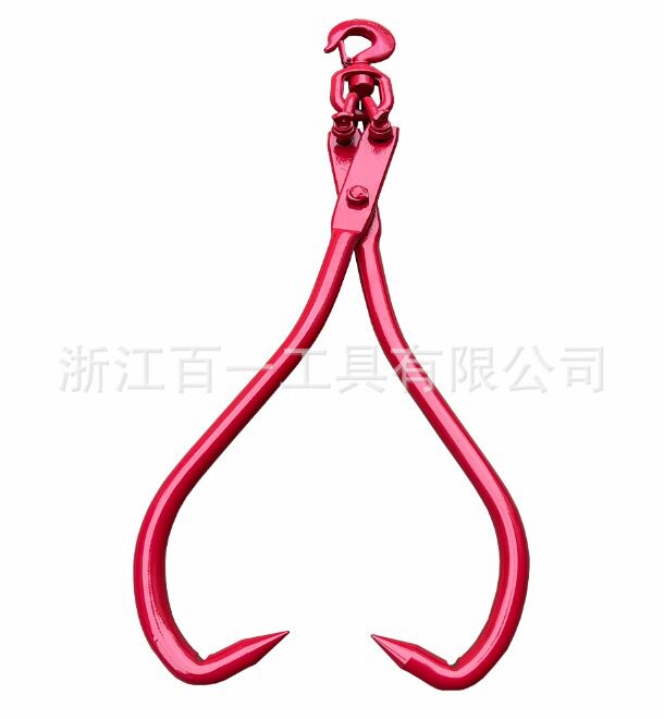 32英寸搬运拖拽搬运工具O形圈吊木钳原木提升工具拖拽钢钳爪钩