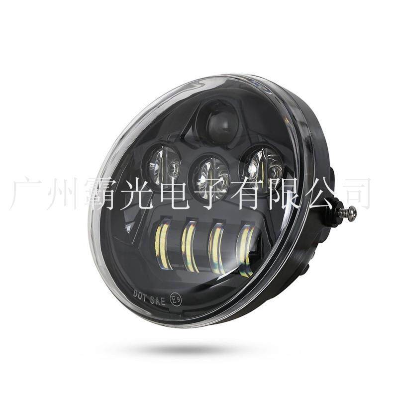 适用VROD大灯日行灯哈雷威路德改装LED前大灯哈雷多功能改装大灯