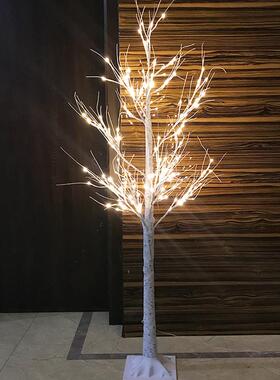 LED白桦树灯圣诞仿真树新年彩灯客厅家居装饰灯春节日景观灯串