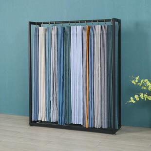 家纺陈列架吊卡布片面料样本单排软装展架展会窗帘展示架便携展架