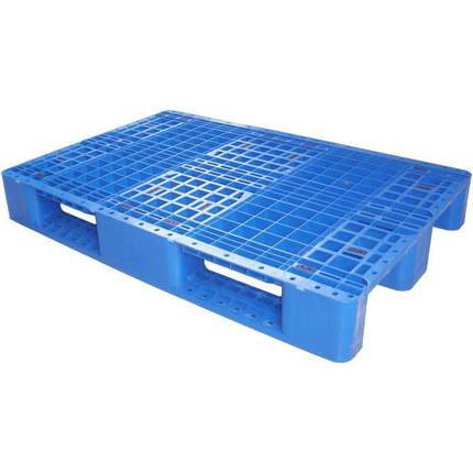 供应塑胶卡板|塑料栈板|1208网格川字内置8根钢管型塑料托盘