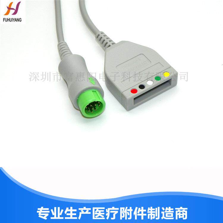 兼容迈瑞T5/T812针五导心电导联线监护仪心电电缆监护专用