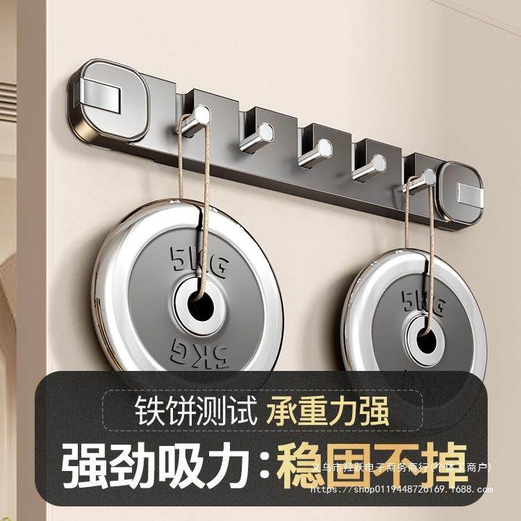 新款吸盘门后挂钩粘钩挂衣架免打孔承重壁挂粘胶钩子入户门置物架