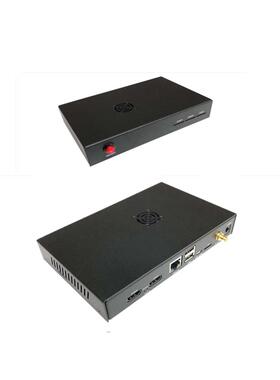 树莓派 RaspberryPi CM4 CM4IO金属外壳磨砂黑带风扇开机键