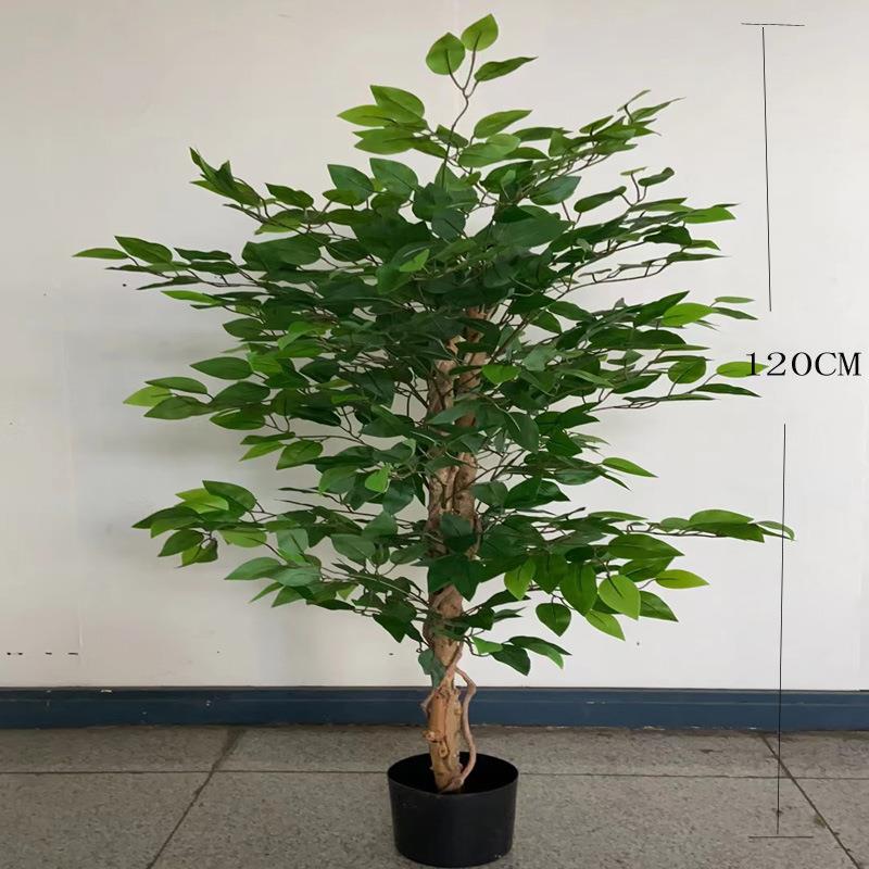 工厂仿真盆栽榕树假树小树绿色植物景观园艺婚庆民宿家居装饰摆件