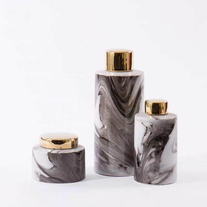 新中式轻奢水墨陶瓷储物罐摆件样板间售楼部家居客厅酒柜软装饰品,玩具/童车/益智/积木/模型,毛绒/玩偶/公仔/布艺类玩具,淘宝优惠券,粉丝福利购,淘宝优惠卷