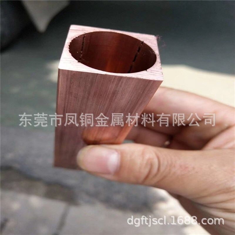 紫铜正方管 长方形紫铜管 国标矩形铜管 镀银t2薄壁纯铜方管 扁管