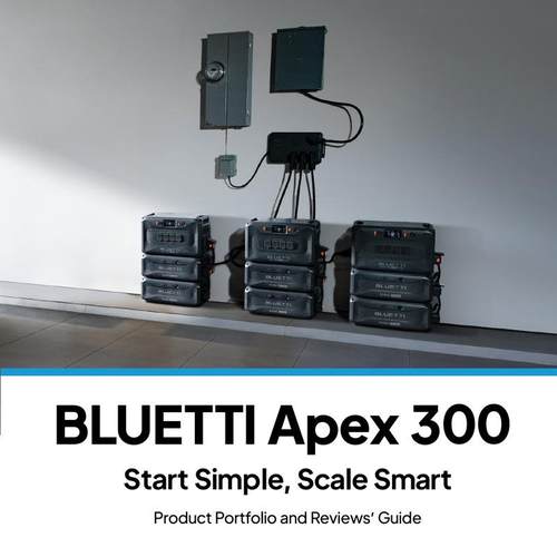 BLUETTI新品3KW储能电源家庭备用方便携带静音太阳能发电机