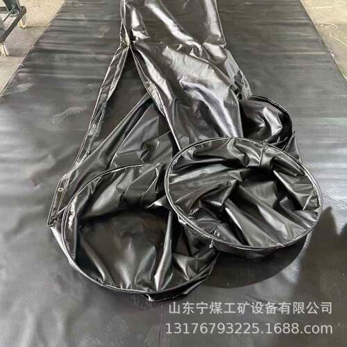 矿用隧道通风阻燃筒508布 正风压负压风管 骨架筒 PV通C风刀刮布