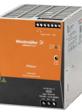 Weidmuller魏德米勒 开关电源 PRO ECO 480W 24V 20A等系列现货