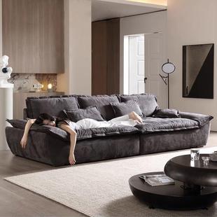 科技布帆船沙发客厅高端大气上档次家用双人布艺沙发懒人可躺可睡