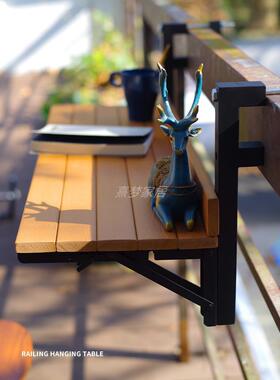 户外庭院阳台木桌塑甜品店晒现代极窄便利店折叠小桌子吧台桌呓苾