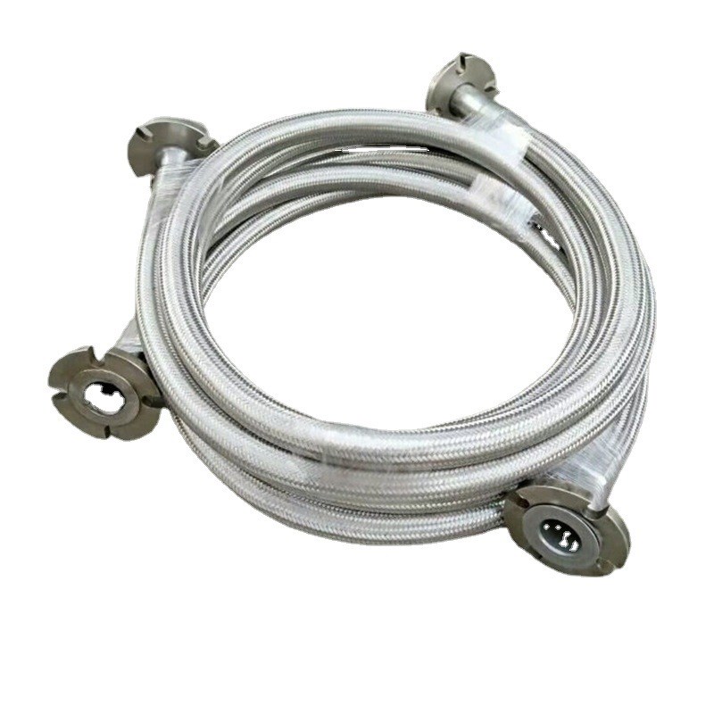 耐高温高压蒸汽编织金属软管 不锈钢软管 金属软管螺母法兰盘连接