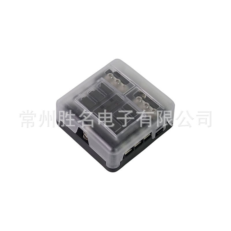 车用保险丝盒插片式螺丝款带负极多路保险丝盒