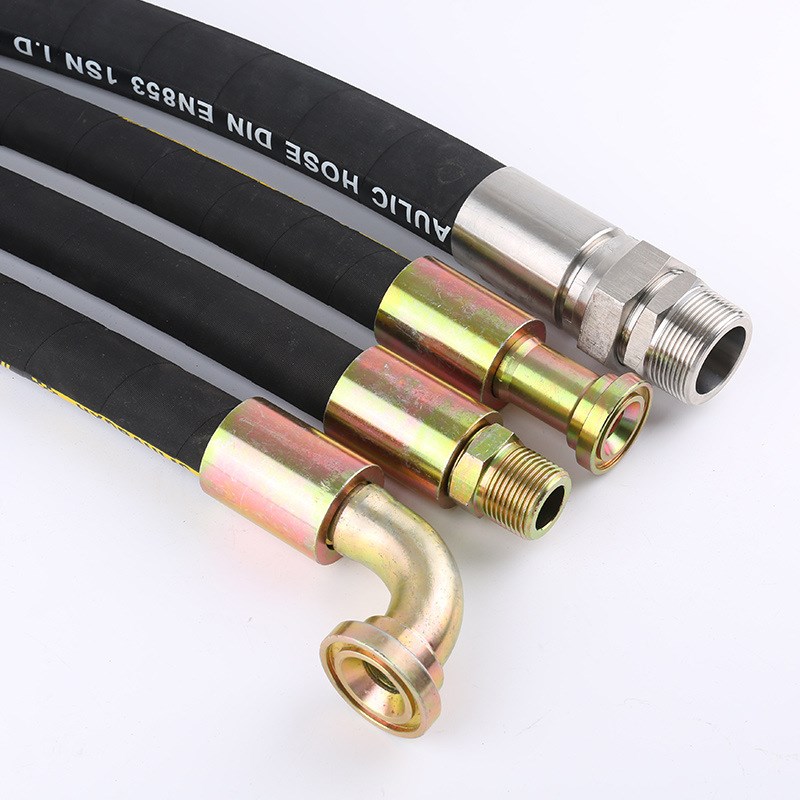 钢丝缠绕钢丝编织高压胶管 高压油管总成1CE26 液压油高压管1CA26