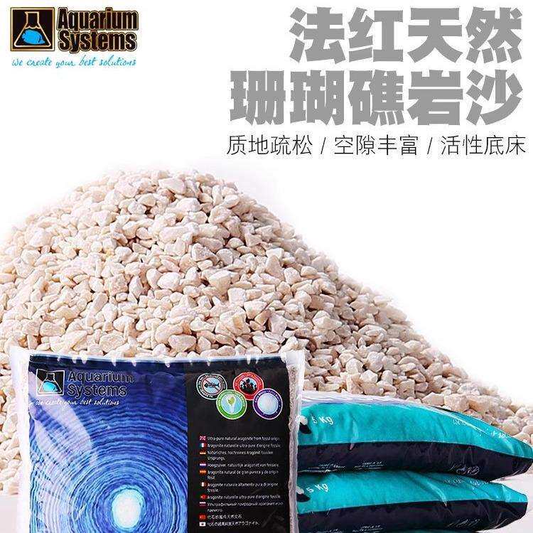 法国红十字鱼缸沙底砂天然礁岩珊瑚沙法红海沙底沙造景装饰沙白色