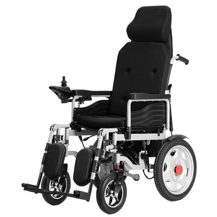 电动轮椅老人专用带坐便器折叠轮椅多功能残疾人代步车可坐可躺