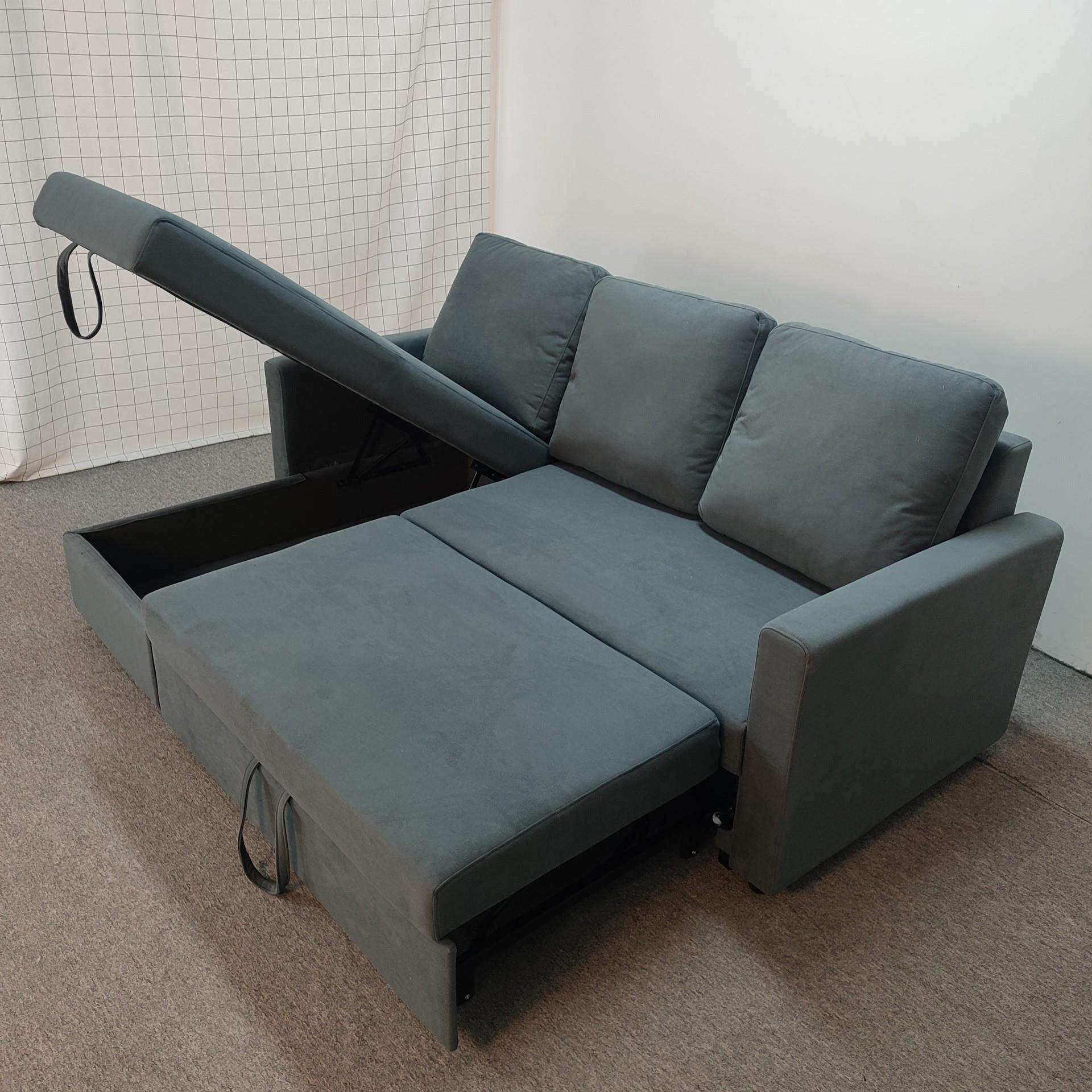 现代简约折叠两用布艺沙发床客厅组合款小户型折叠沙发床两用