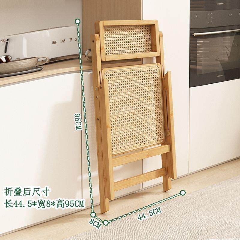 电竞椅人体工学椅子靠背餐椅藤编透气椅子家用折叠折叠椅实木藤椅
