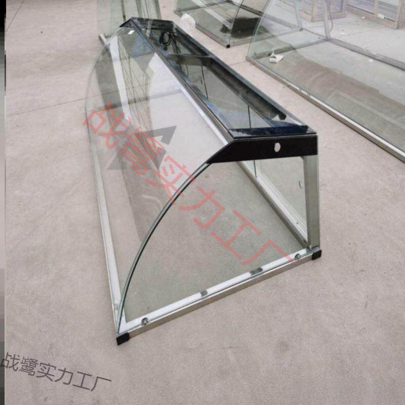 不锈钢防尘罩玻璃罩子熟食柜展柜凉菜小吃展示柜摆摊玻璃罩子