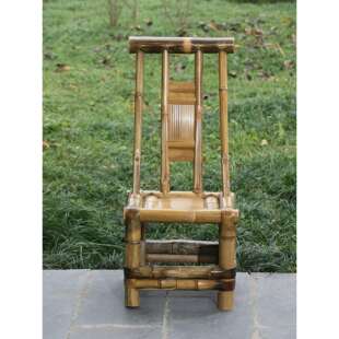 竹椅子老式靠背椅家用喝茶休闲成人小孩均适合手工竹制品天然sω