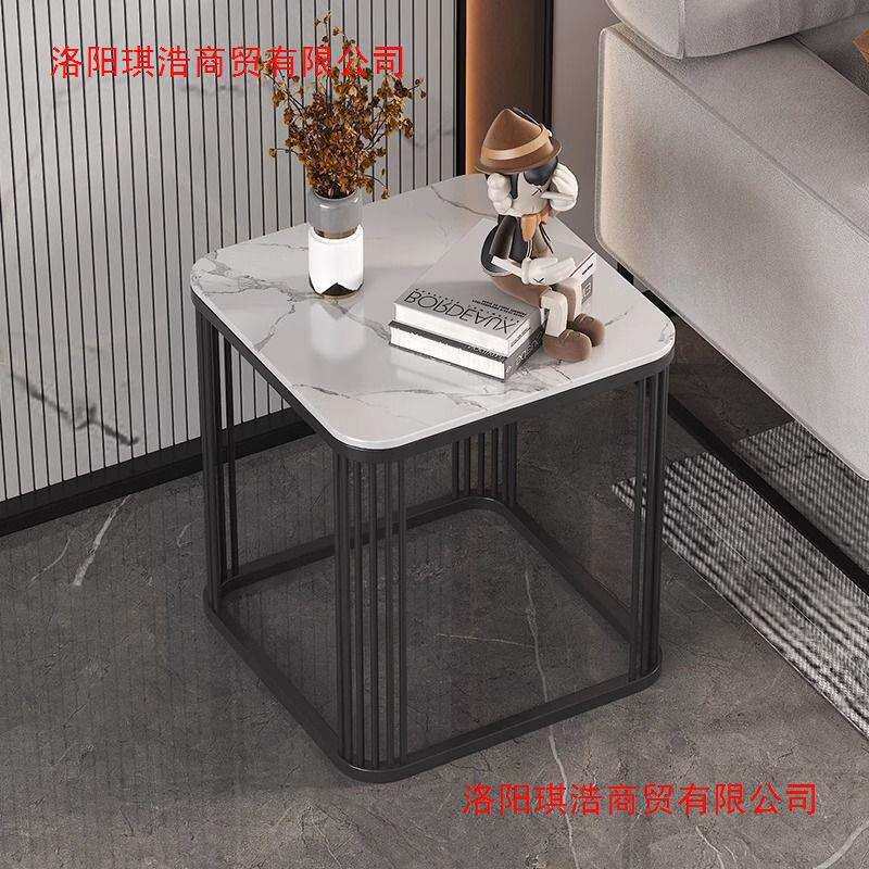 意式极简轻奢角几边几现代简约阳台小茶几岩板小方桌沙发边柜客厅