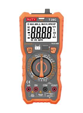 外贸版智能数字万用表T28C6000显示背光手电NCV火线红外检测