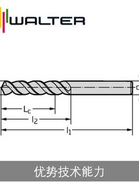 瓦尔特整钻 高速钢深孔钻 A1249XPL A1549TFP