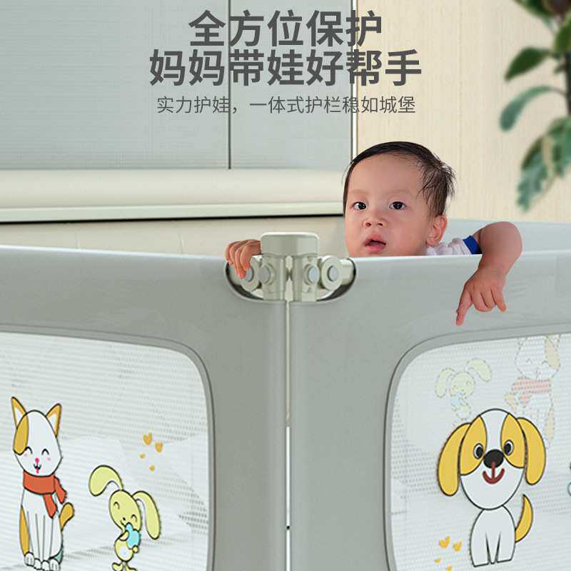 免打孔床围栏宝宝防摔床护栏婴儿防护栏儿童防掉床一体式免打钉