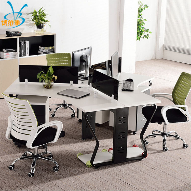 员工办公桌三人位 职员办公桌异型带隔挡的办公桌,商业/办公家具,组合/屏风工作位,淘宝优惠券,粉丝福利购,淘宝优惠卷