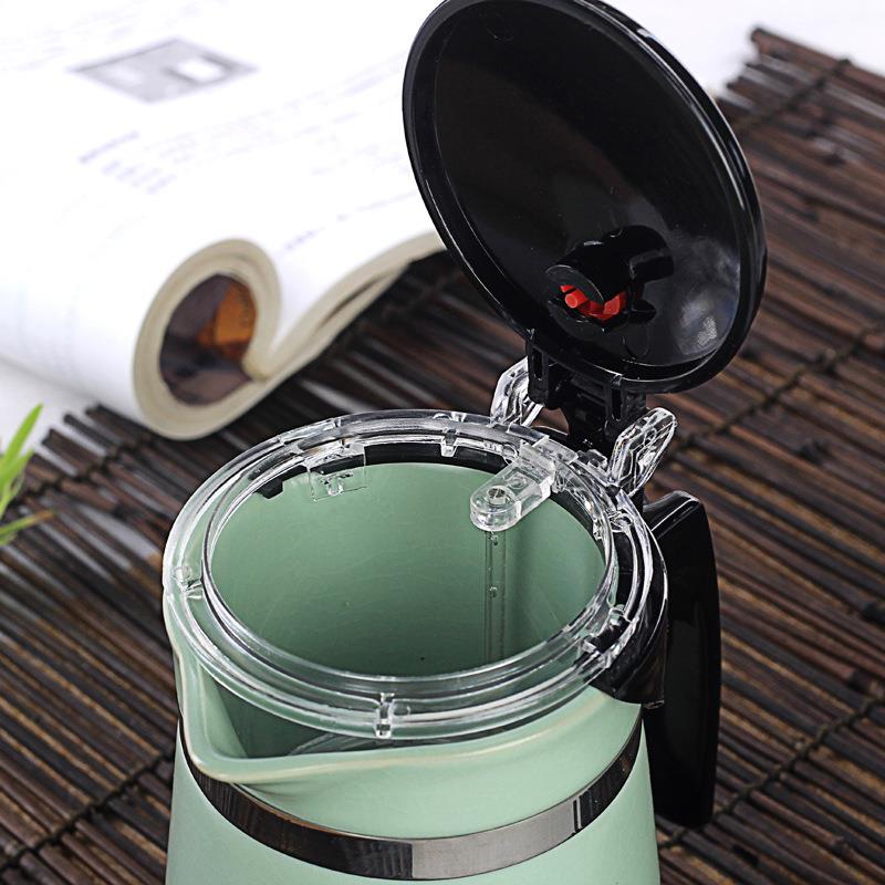 联纵 汝瓷飘逸杯茶具套装 仿宋汝窑茶具一壶二杯 易泡壶套组