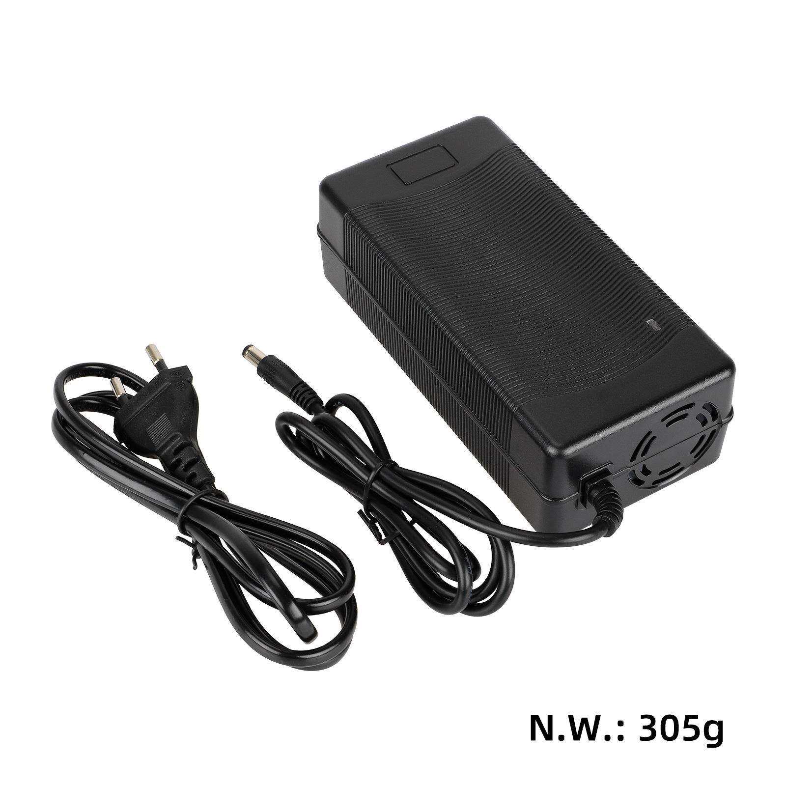 54.6V2A DC2.1充电器 电动滑板车欧规美规英规DC2.1头电源线配件