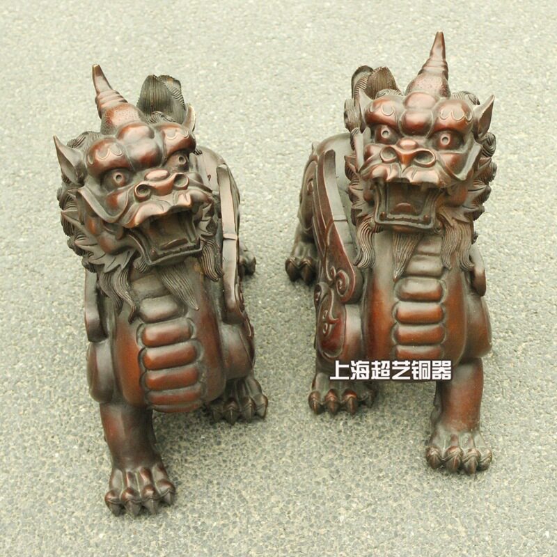 铜貔貅摆件一对摆设金属工艺品铜器铜雕塑
