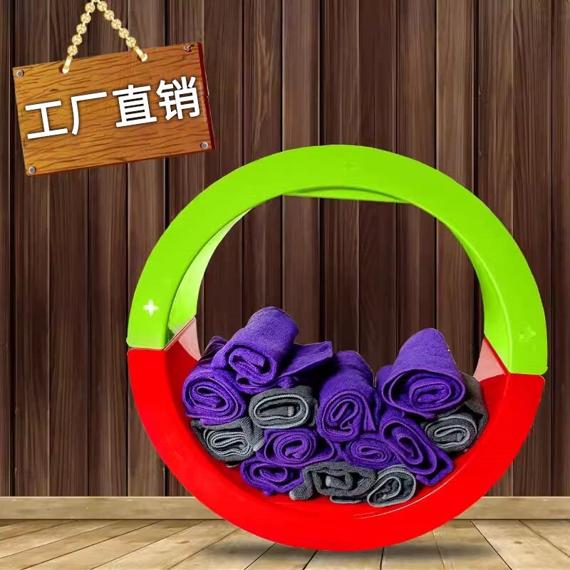 理发店毛巾架墙壁毛巾框发廊挂墙放毛巾装饰展示柜屏风架
