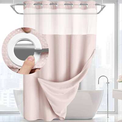 No hook waffle bathroom shower curtain set shading shower 帘