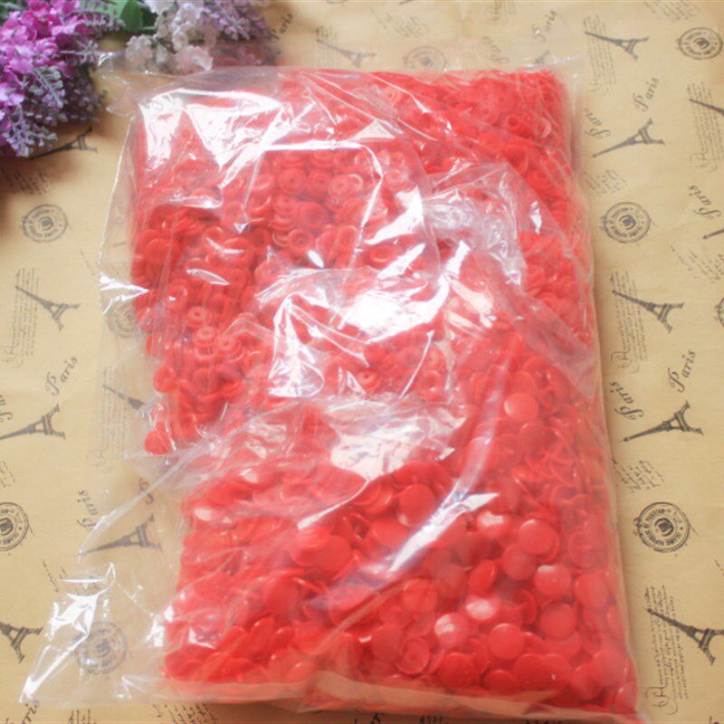 sasa辅料 树脂塑料四合扣T5按扣暗扣 彩色扣子塑料按扣