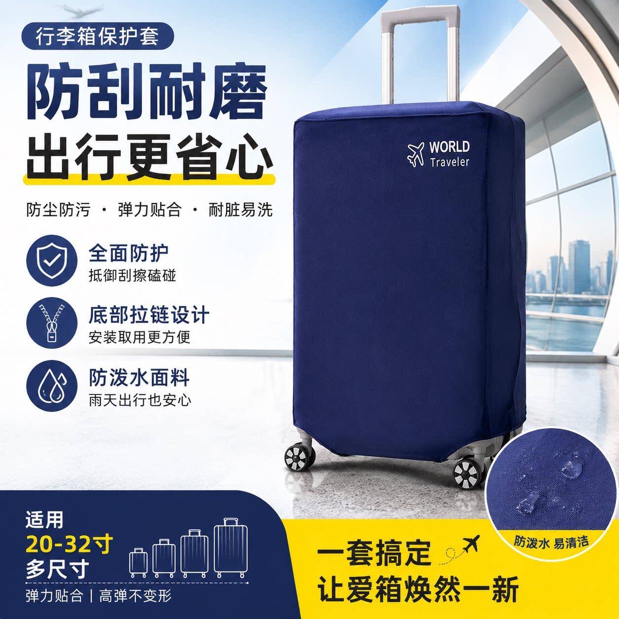 行李箱保护套行李箱保护套托运防摔加厚26寸行李箱保护套行李箱套