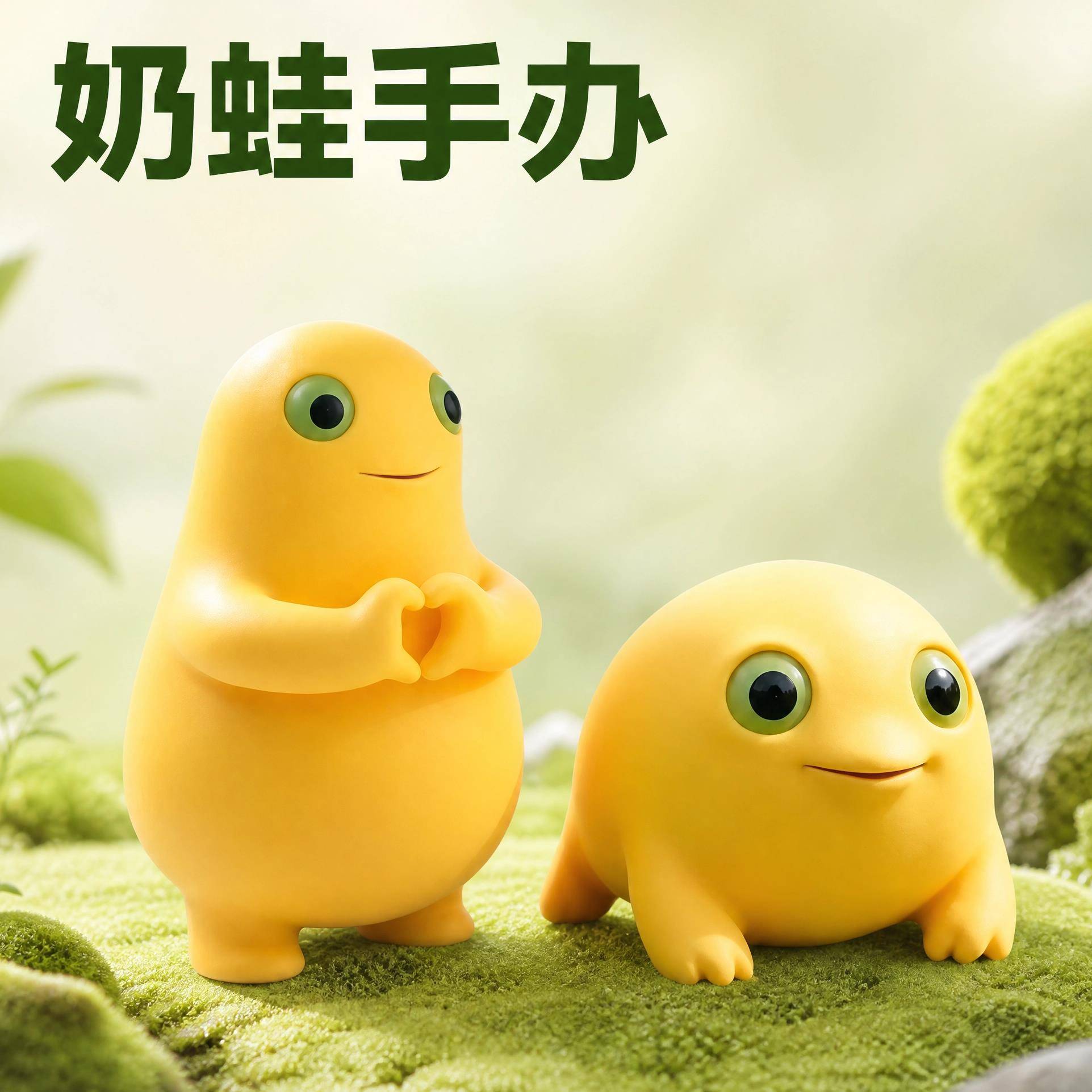 奶蛙玩偶模型可爱创意整人桌面摆件猎奇公仔趣味搞怪萌物治愈系女